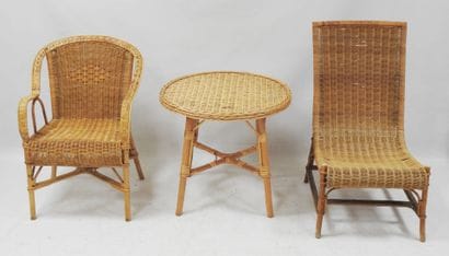 Modern work
Piece of mismatched rattan living...