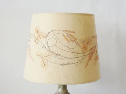 Pyrite stoneware drop-shaped lamp base with...