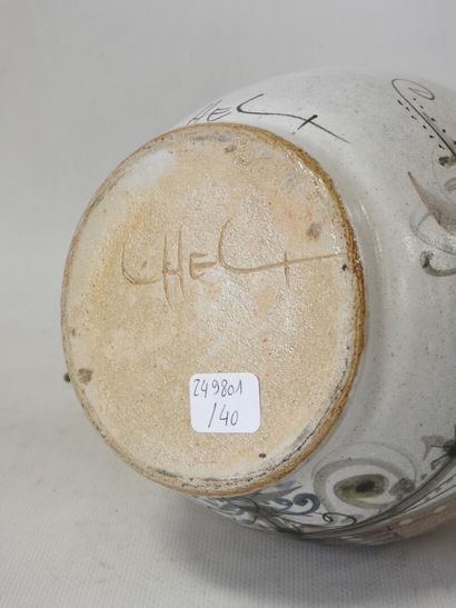 KERALUC - L'HELGUEN signed L'HEL 
Bottle-shaped...