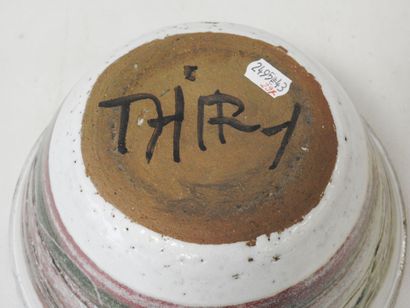 Albert THIRY (1932-2009)
Circular earthenware...