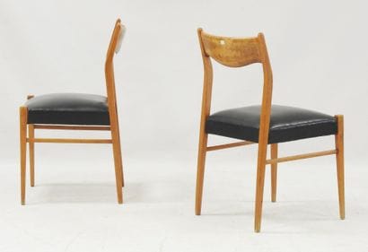 Travail scandinave
Paire de chaises en bois...
