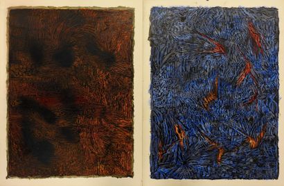 Simone BELLET (1901-1990)
Untitled and Shadows.
Two...