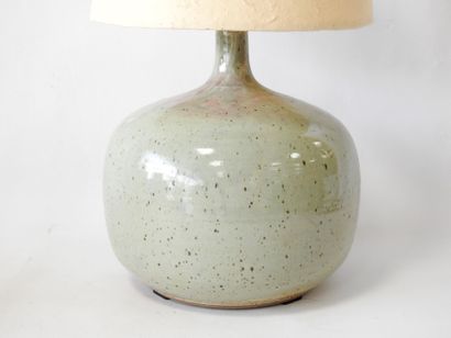 Pyrite stoneware drop-shaped lamp base with...