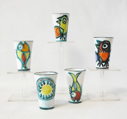 Giovanni DE SIMONE (1930-1991)
Suite of 5...