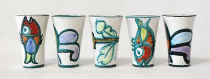Giovanni DE SIMONE (1930-1991)
Suite of 5...