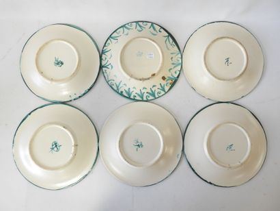 Paul YVAIN (1919-2007)
Suite of 6 circular...