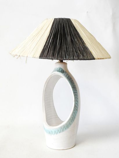 Jean AUSTRUY (1910-2012)
Earthenware lamp...