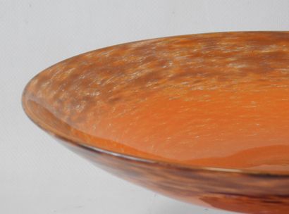 SCHNEIDER
Circular bowl on foot in orange...