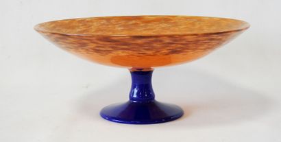 SCHNEIDER
Circular bowl on foot in orange...