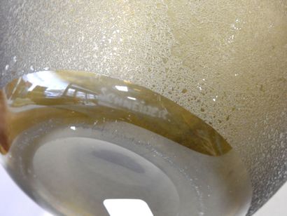 SCHNEIDER
Smoked glass vase, polished and...