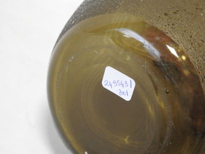 SCHNEIDER
Smoked glass vase, polished and...