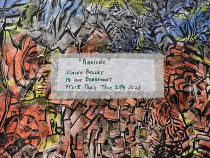 Simone BELLET (1901-1990)
Arrival.
Mixed...