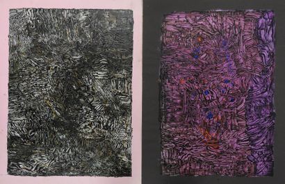 Simone BELLET (1901-1990)
Untitled and Jean-Jacques.
Two...