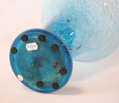 SCHNEIDER
Vase with flared neck in blue and...