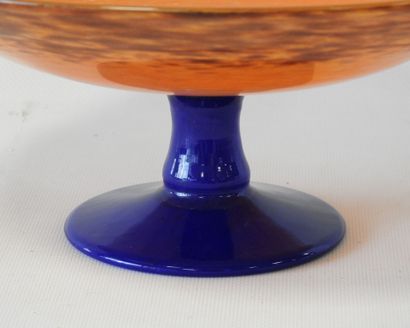 SCHNEIDER
Circular bowl on foot in orange...