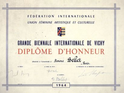 Simone BELLET (1901-1990)
Untitled.
Mixed...