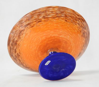 SCHNEIDER
Circular bowl on foot in orange...
