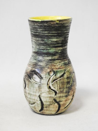 WILLIAM - 20th century
Earthenware ovoid...
