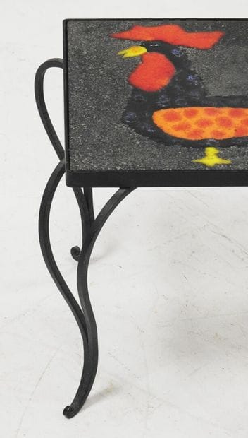 Work from the 70's
Enameled lava stone coffee...