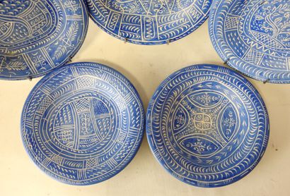 Paul YVAIN (1919-2007)
Suite of 5 circular...