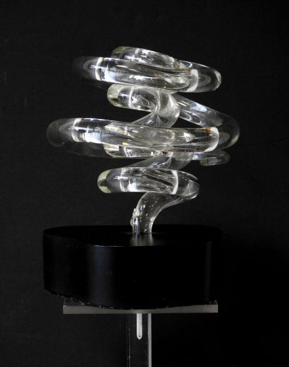 Modern work
Hot-worked translucent glass...