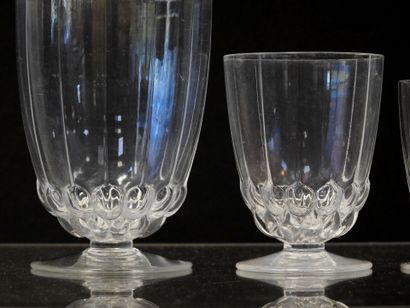 R. LALIQUE
Crystal service set model 