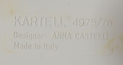 Anna CASTELLI (1918-2006) for KARTELL
Two...