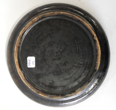 Michel LUCOTTE born 1931
Earthenware circular...