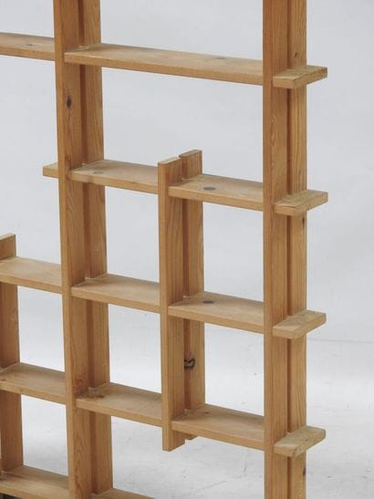 Work from the 80s
Rectangular pine wall shelf...