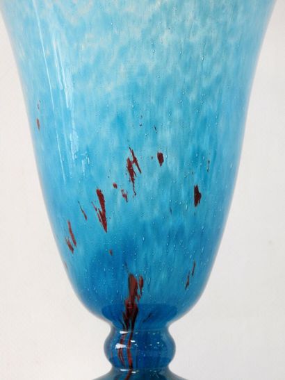 SCHNEIDER
Vase with flared neck in blue and...