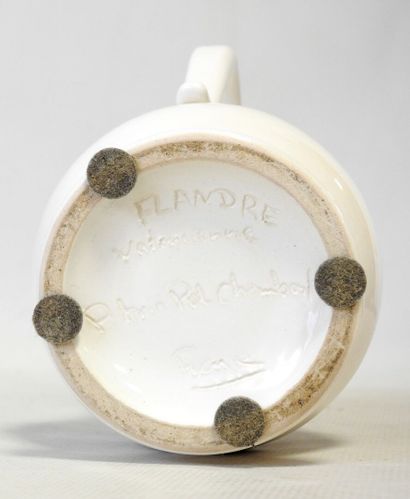 Paul CHAMBOST (1906-1983)
Earthenware pitcher,...