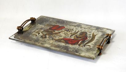 J.G. DRUET - 20th century
Brass-mounted rectangular...