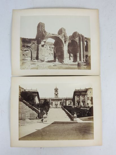 [PHOTOGRAPHIE]. ROME. 10 photographies albuminées...