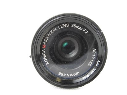 KONICA: Hexar RF with HX-18W flash, M-Hexanon...