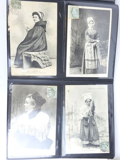 MISCELLANEOUS: 96 postcards of animated scenes,...