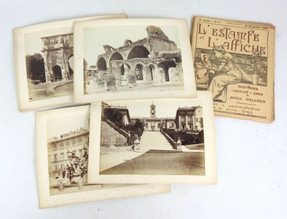 [PHOTOGRAPHIE]. ROME. 10 photographies albuminées...