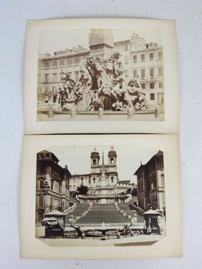 [PHOTOGRAPHIE]. ROME. 10 photographies albuminées...