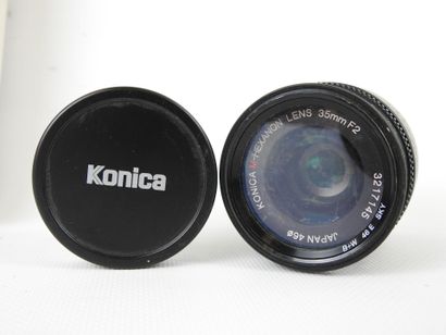 KONICA: Hexar RF with HX-18W flash, M-Hexanon...