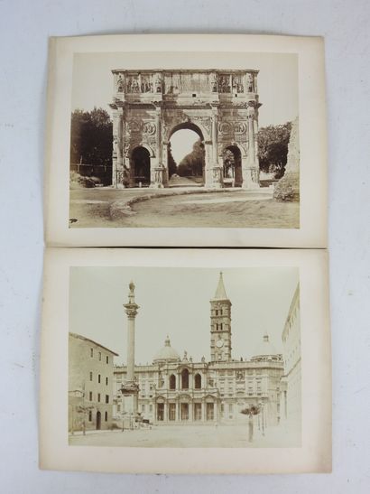 [PHOTOGRAPHIE]. ROME. 10 photographies albuminées...