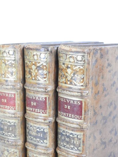 MONTESQUIEU. Oeuvres de Monsieur de Montesquieu....