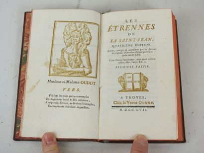 CAYLUS Comte de. Les étrennes de la Saint...