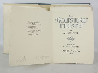 GIDE André. Les nourritures terrestres. Burins...