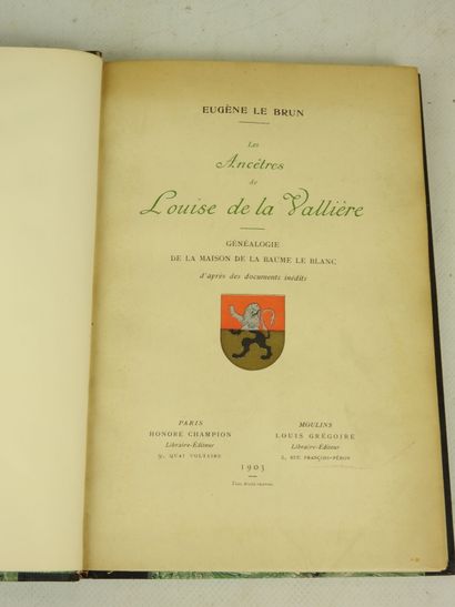 LE BRUN Eugène. Les ancêtres de Louise de...