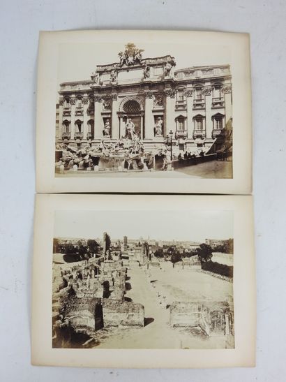 [PHOTOGRAPHIE]. ROME. 10 photographies albuminées...