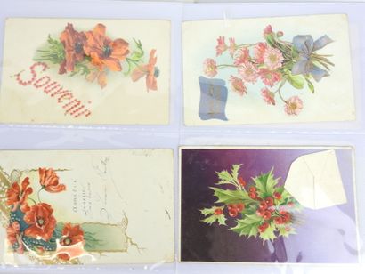 FANTAISIE: Approx. 150 fancy postcards, including...