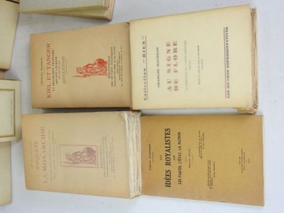 MAURRAS Charles. 10 vols. brochés in-12°...