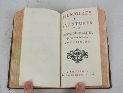 PREVOST (Abbé). Mémoires et avantures d'un...