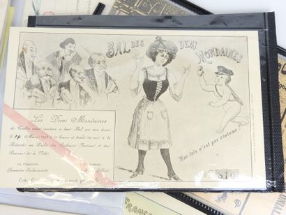 FANTAISIE : Environ 40 cartes postales dont...