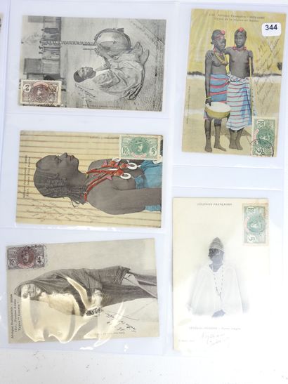 AFRICA: 18 postcards, some from French colonies...