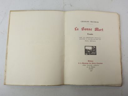 MAURRAS Charles. La bonne mort. Illust. par...